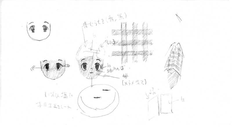 settings for ceramic figure of Jyako Aisyou ( virtual char.) ( 2 ).