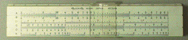 view of slide rule No.34RK.